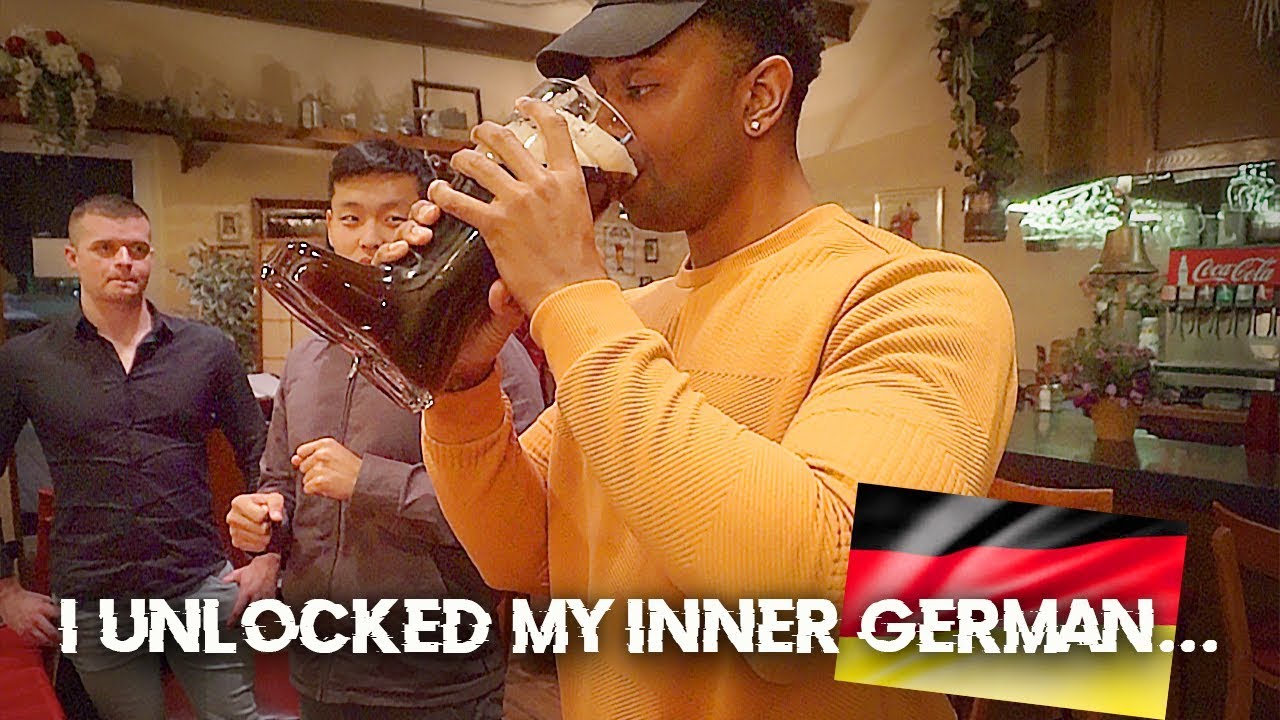 GERMAN BEER TASTES AMAZING!!!! *AMERICANS TRY 'DAS BOOT' CHALLENGE