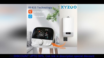 RF Wireless Thermostat Smart WiFi Floor Heating For Gas Boiler Battery Powered Tuya Temperature Cont