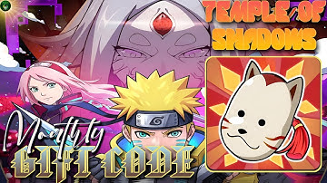 Temple Of Shadows New Monthly Gift Code 🎁 New Code November 2025🔥Naruto Idle RPG android/iOS