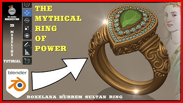 3D Jewelry Modeling the very famous Roxelana Hürrem Sultan Ring in Blender 3.4