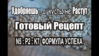 ВЫ УДОБРЯЕТЕ ,а КУСТЫ не РАСТУТ...как понять какие и в каком колличестве вносить удобрения под куст