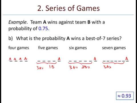 Math 225 - 6.3 Probability in Games of Chance