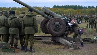 Военная подготовка мобилизованных в Саратовской области