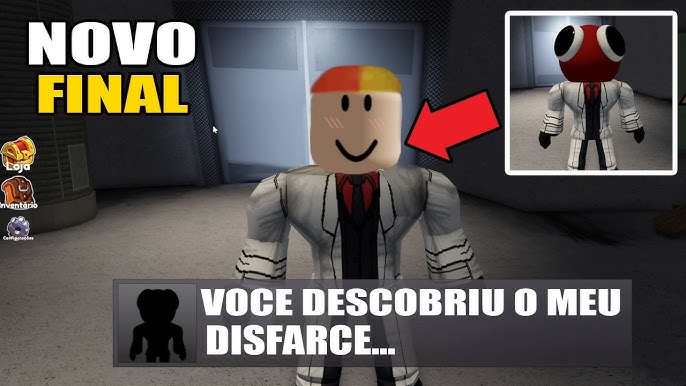 NOVO FINAL? ME TRANSFORMEI NO MONSTRO ROXO E PEGUEI O BICHO AZUL BABÃO NO  RAINBOW FRIENDS (Roblox) 