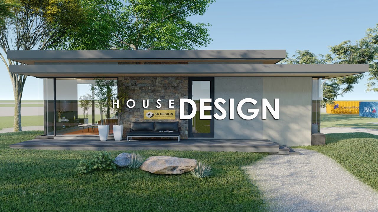 SIMPLE HOUSE DESIGN | 11.00m x 7.50m (83 sqm Floor area) | 2 BEDROOM - YouTube
