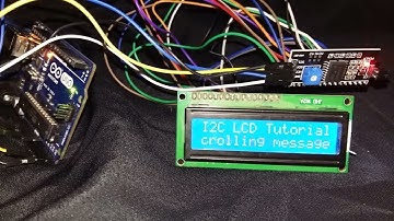 (Demo) Display Scrolling Text on I2C LCD using Arduino