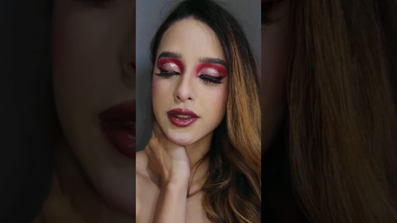 Tutorial Red Makeup 🎀 Ytshorts Makeup Maquillaje Makeuptutorial Makeuptutorials Make