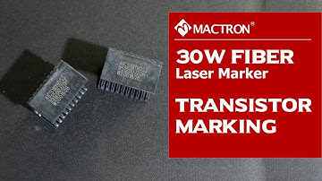 Mactron Laser | 30W Fiber Laser Marking Machine for Transistor with Conveyor Belt