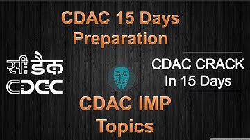 CDAC Last 15 Days Preparation Guide | CDAC CCAT IMP Topics | CDAC Exam Preparation