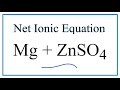 Net Ionic Equations and Reactions