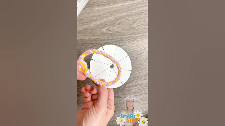 Easter Friendship Bracelet Craft 🐰💜 | Easy Yarn Bracelet for Kids