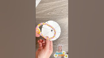 Easter Friendship Bracelet Craft 🐰💜 | Easy Yarn Bracelet for Kids