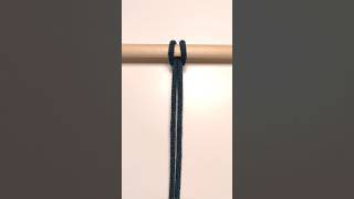 3 Easy Ways to Make Macrame Reverse Lark&#39;s Head Knot 🥰 #macrame #shorts #knots