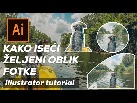 Kako iseći bilo koji oblik fotografije | Illustrator tutorial