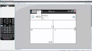 Piecewise function graphically TI nSpire CX CAS