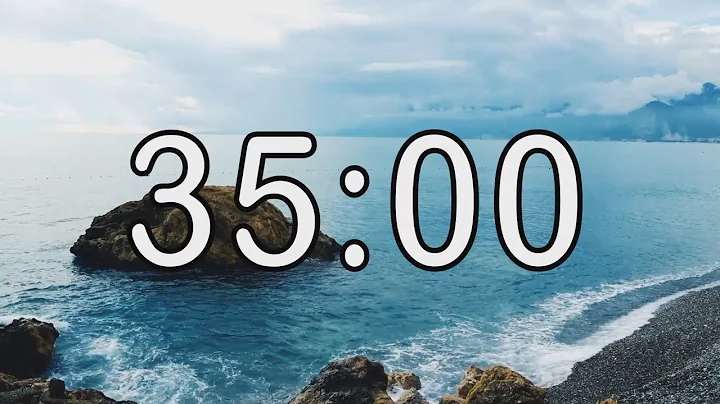 35 minute timer with Calm and Soft Music and sea wave cinematic background