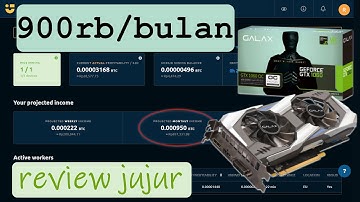Review Jujur Mining di Nicehash 900rb per Bulan dengan Geforce GTX 1060 6Gb