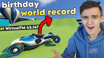 Wirtual Drives World Record on his Bug slide Birthday Map