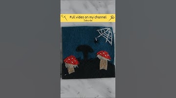 🍄 Scrap Fabric Embroidery Tutorial: Cozy Autumn Mushrooms (Beginner Friendly!)