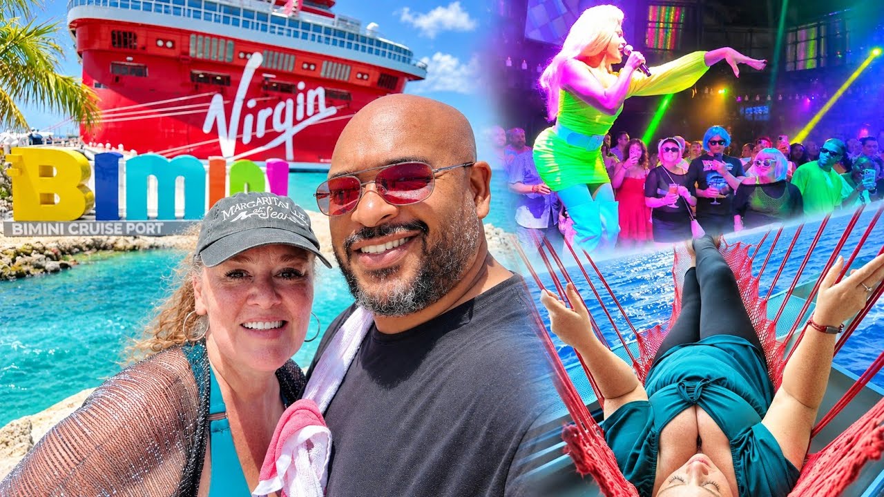 2 JAM-PACKED Days on Virgin Voyages | We Did SO MUCH! SEA DAY! Bimini Beach Club!