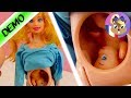 Poupée enceinte avec bébé dans le ventre | Démo poupée Barbie | Joue avec moi - Jeux pour enfants