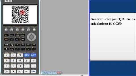 Aprende a generar códigos QR con fx-CG50
