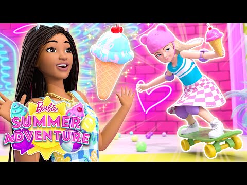 Barbie intenta hacer helado. | La Aventura de verano de Barbie Ep. 3