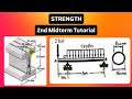 Second Midterm Tutorial - Strength of Materials (Kuwait University)