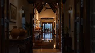 Raindrops on the balcony, a flowing river right outside, and a beautifully designed interior to keep