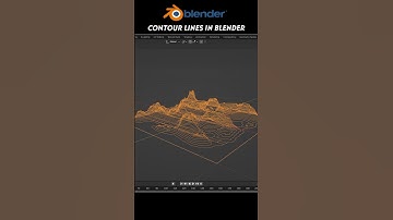Blender Contour Lines #3d #blenderrender3d #blender3d #render #architecture #tutorial #blender