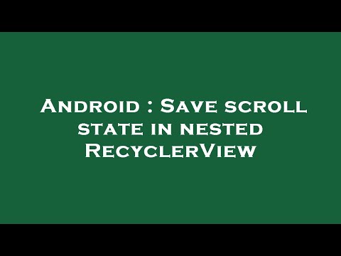 Android : Save