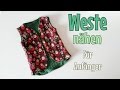 Weste Nähanleitung - OHNE Schnittmuster - Wendeweste - Nähtinchen