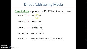 video 3 instruction of 8051