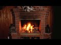 🔥 10 Hours Charming and Cozy Holiday Fireplace with Crackling Sounds for Sleep, Insomnia, Relaxation