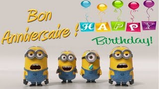 Minions - Joyeux Anniversaire\/Happy Birthday