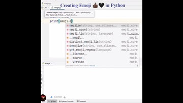Creating Emoji 👍🏿🖤 in Python | emoji Module |Prof.Antony Vijay #shorts