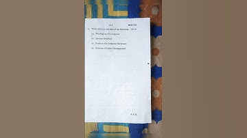 BcomG Bcoc -135 company law exam June 2023 paper questions