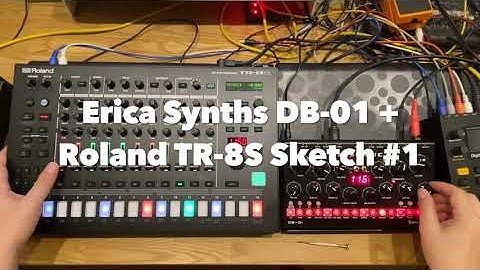 Erica Synths DB-01 Bassline + Roland TR-8S sketch #1