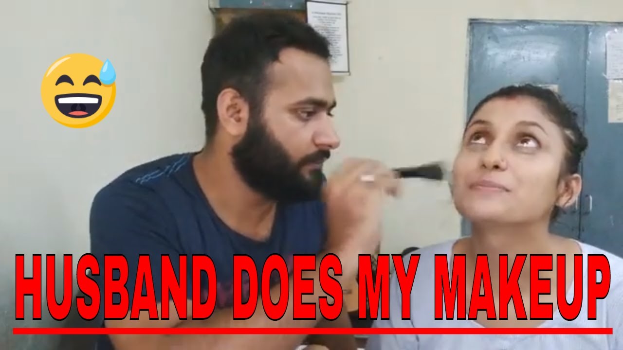 husband does wifes makeup challenge simple makeup tutorial p picture