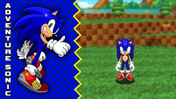 Playing as Adventure Sonic in SRB2!