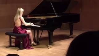 Vanessa Benelli Mosell plays Scriabin&#39;s Prelude in skimpy dress and high heels