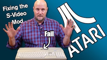Atari ST - Fixing the S-Video mod I broke! - Plus bonus (bad) gameplay