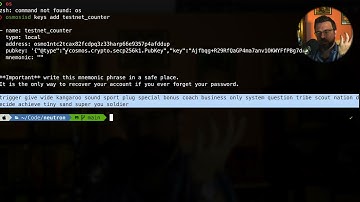 Osmosis Smart Contracts: Configuring the CLI and Funding Testnet Account