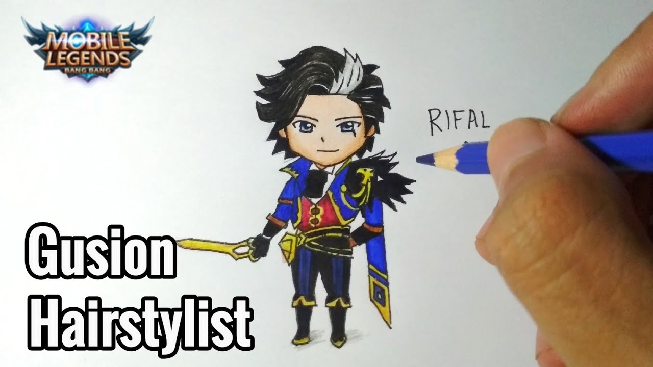 Cara Menggambar Gusion Hairstylist Chibi Mobile Legends How To Draw Gusion YouTube