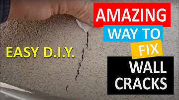 Een eenvoudige en gemakkelijke manier om scheuren in buitenmuren te repareren - gepleisterd, gest...