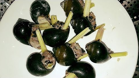 Cách làm món ốc nhồi thịt hấp sả thơm ngon!