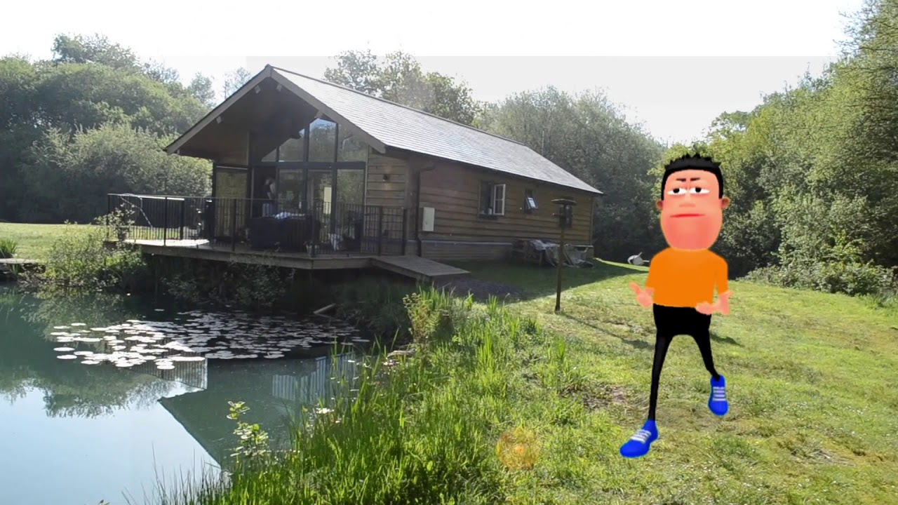 Children having fun by the lake | kids pretend play with whales fishes and water monsters