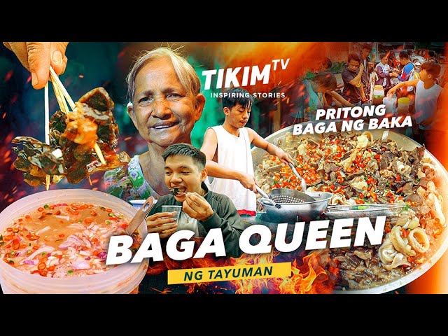 Pritong BAGA ng Baka, Tondo Street Food | Tres Kwatro, bopis baga sa Kanto ng katamanan | TIKIM TV class=