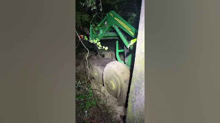 Knight Crawler pulling tractor number one out