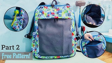 Part 2 | DIY Cara Membuat Tas Ransel | Backpack Tutorial